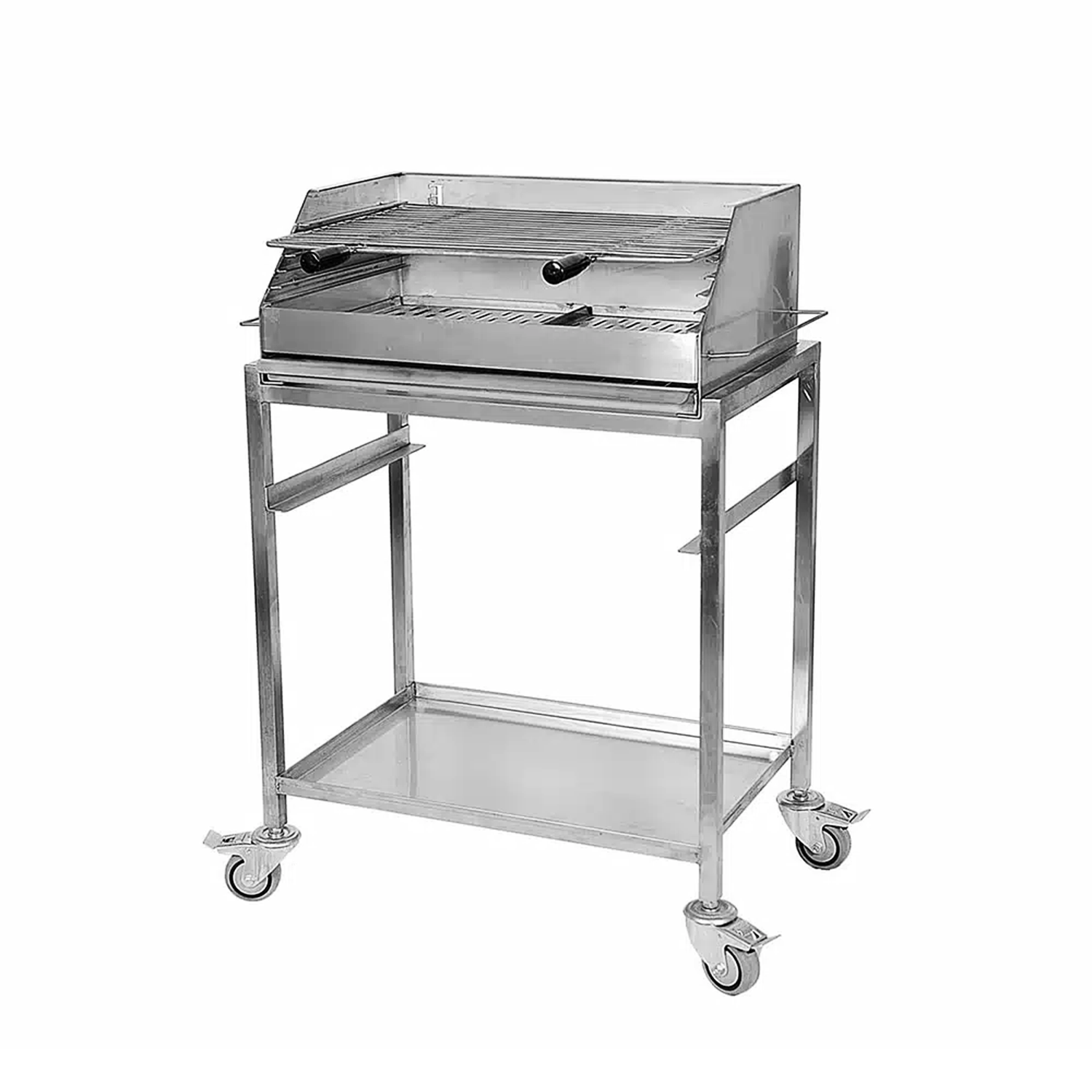 Barbecue en tôle inox 20/10 avec grille
