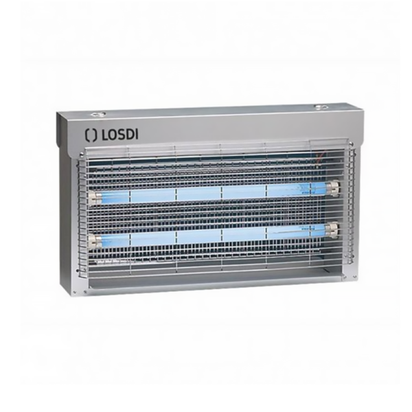 DESTRUCTEUR D'INSECTES EN INOX A 2 LAMPES